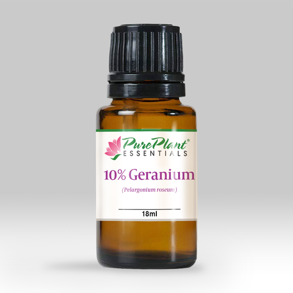 Geranium Oil, Pelargonium roseum 10% Dilution - Organic, Madagascar - SAVE 40% OFF!-Single Pure Essential Oil-PurePlant Essentials