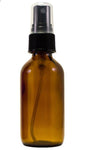 Atomizer Misting Bottle - Amber Colored Glass - 2oz Size - SAVE 20% OFF!-Aromatic Supplies-PurePlant Essentials